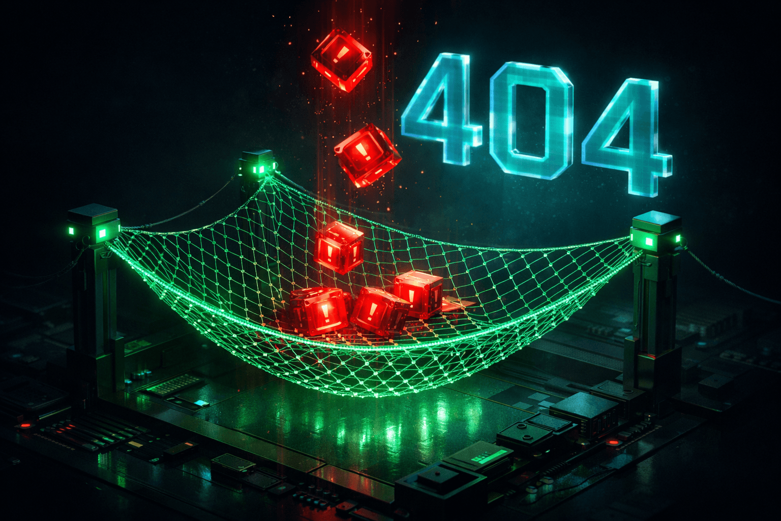 Ein digitales Sicherheitsnetz fängt Server-Fehler ab, um die User Experience zu schützen.