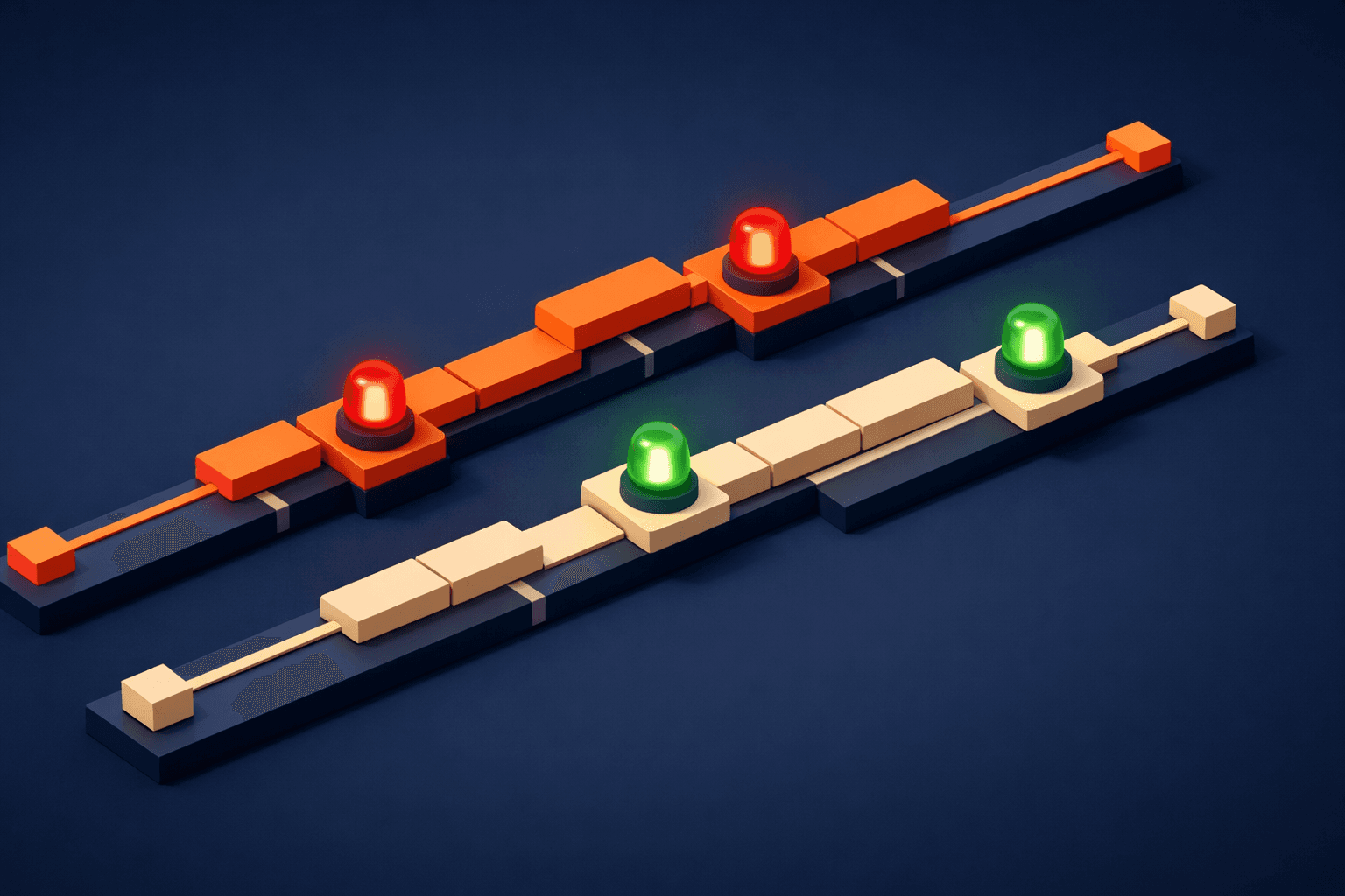 Zwei Zeitlinien, die sich nicht überschneiden dürfen