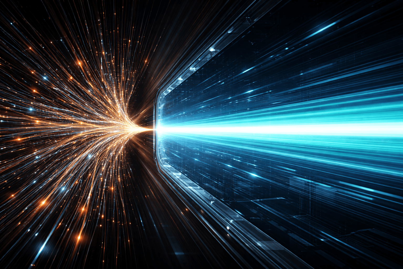 Eine effiziente, gebündelte Datenübertragung, die das N+1 Problem beim API Performance optimieren visuell darstellt.