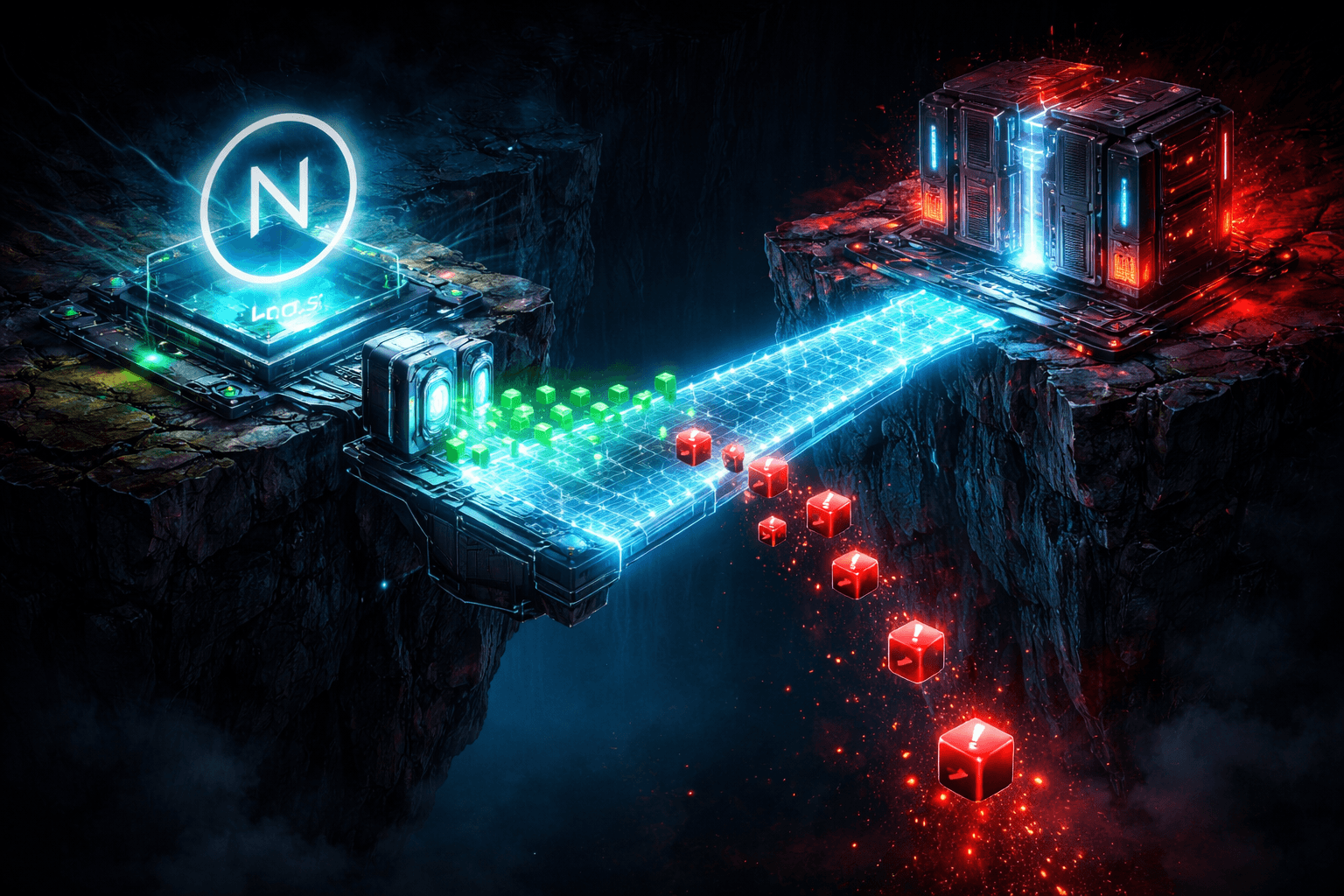 Eine strikte CORS-Brücke verbindet Next.js und Laravel sicher miteinander.