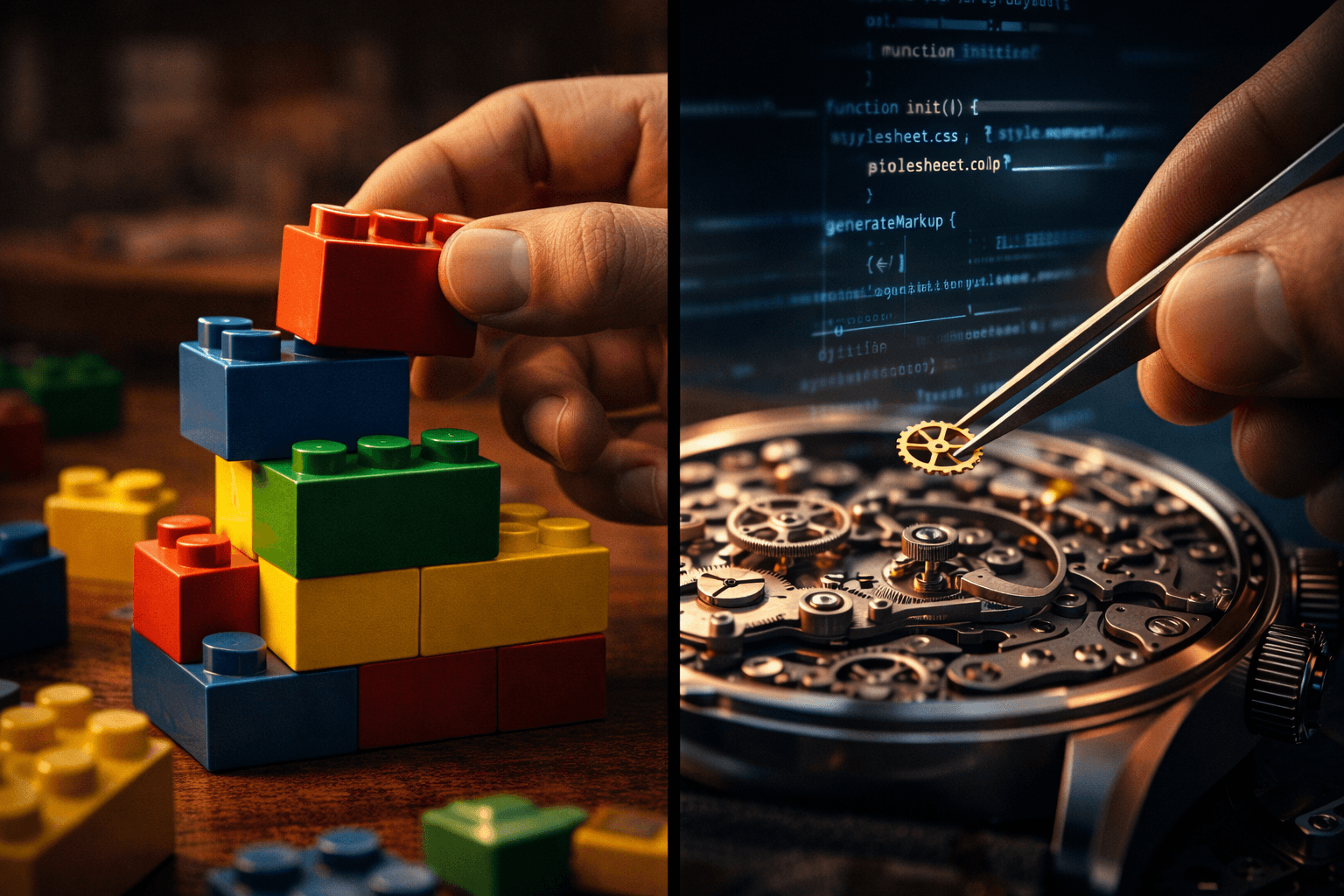 Page Builder vs Custom Development – Malen nach Zahlen oder echtes Handwerk?