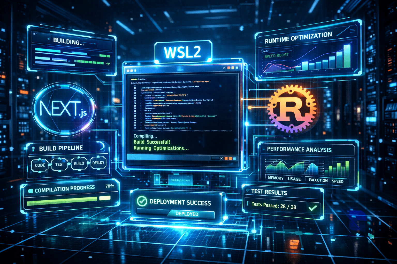Framework-Tuning: Next.js 15, Laravel, Symfony & Rust in WSL 2