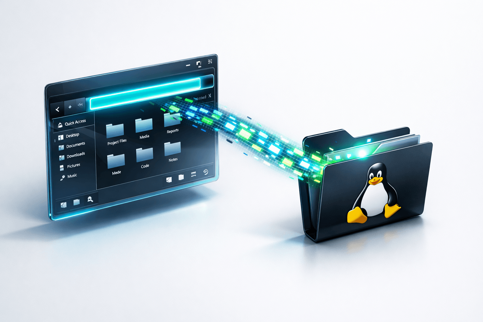 Zugriff auf Linux Dateien über den wsl$ Befehl im Explorer