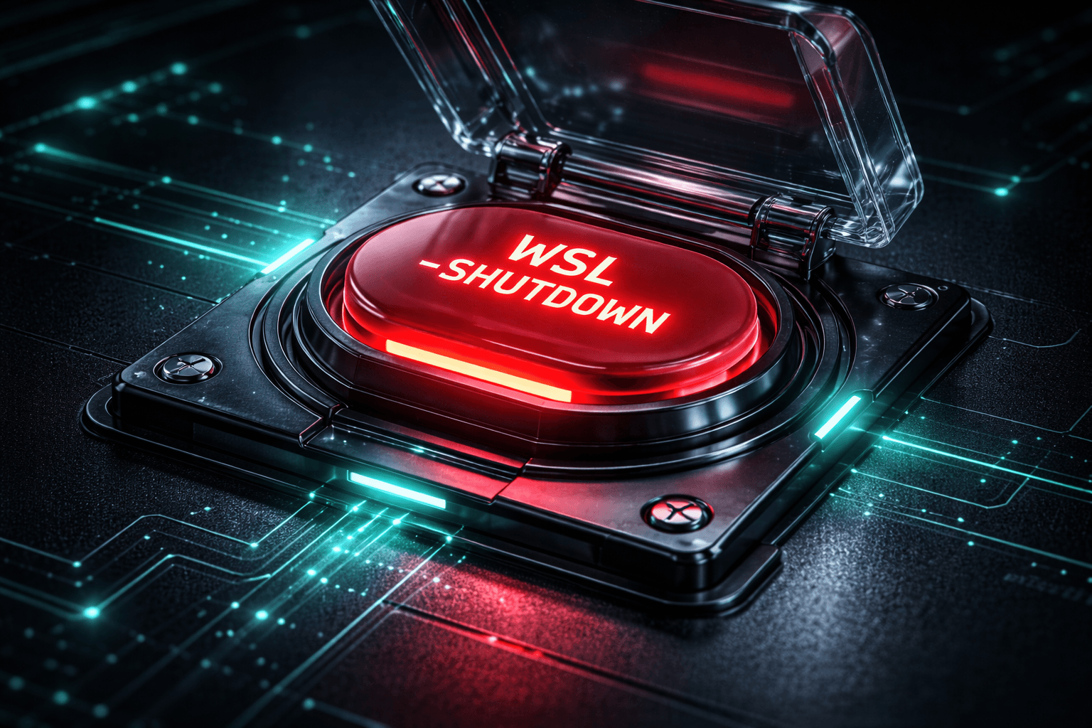 Roter Reset Button für WSL Neustart