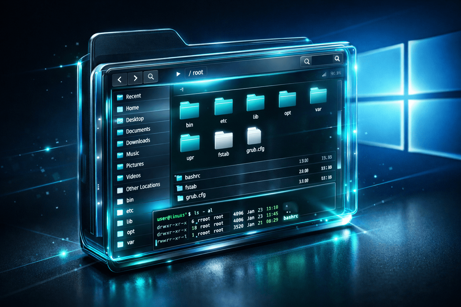 GNOME Files Nautilus läuft nativ unter Windows