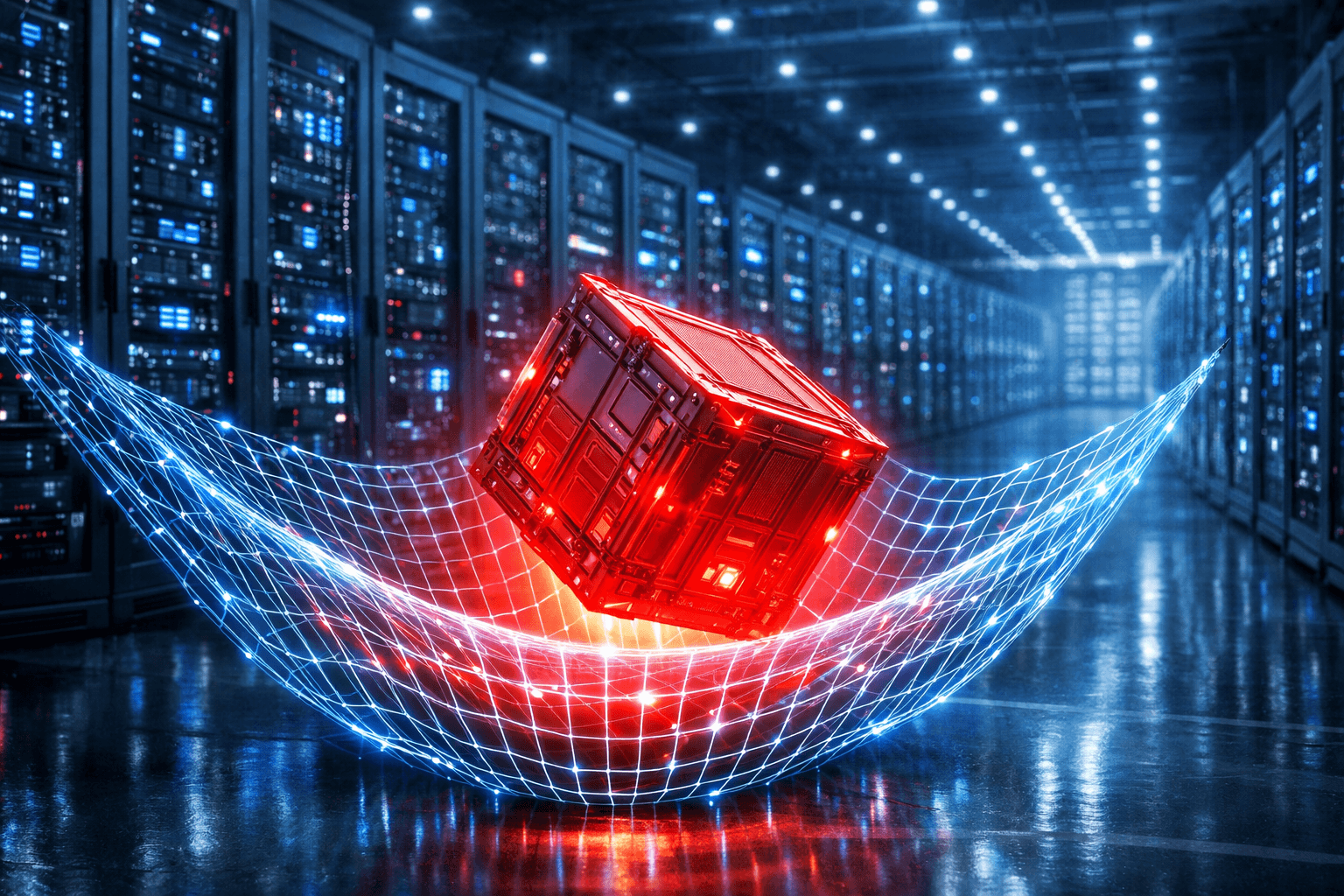 Docker Health Checks verhindern Ausfälle bei fehlerhaftem Code Ein digitales Sicherheitsnetz fängt fehlerhaften Code auf