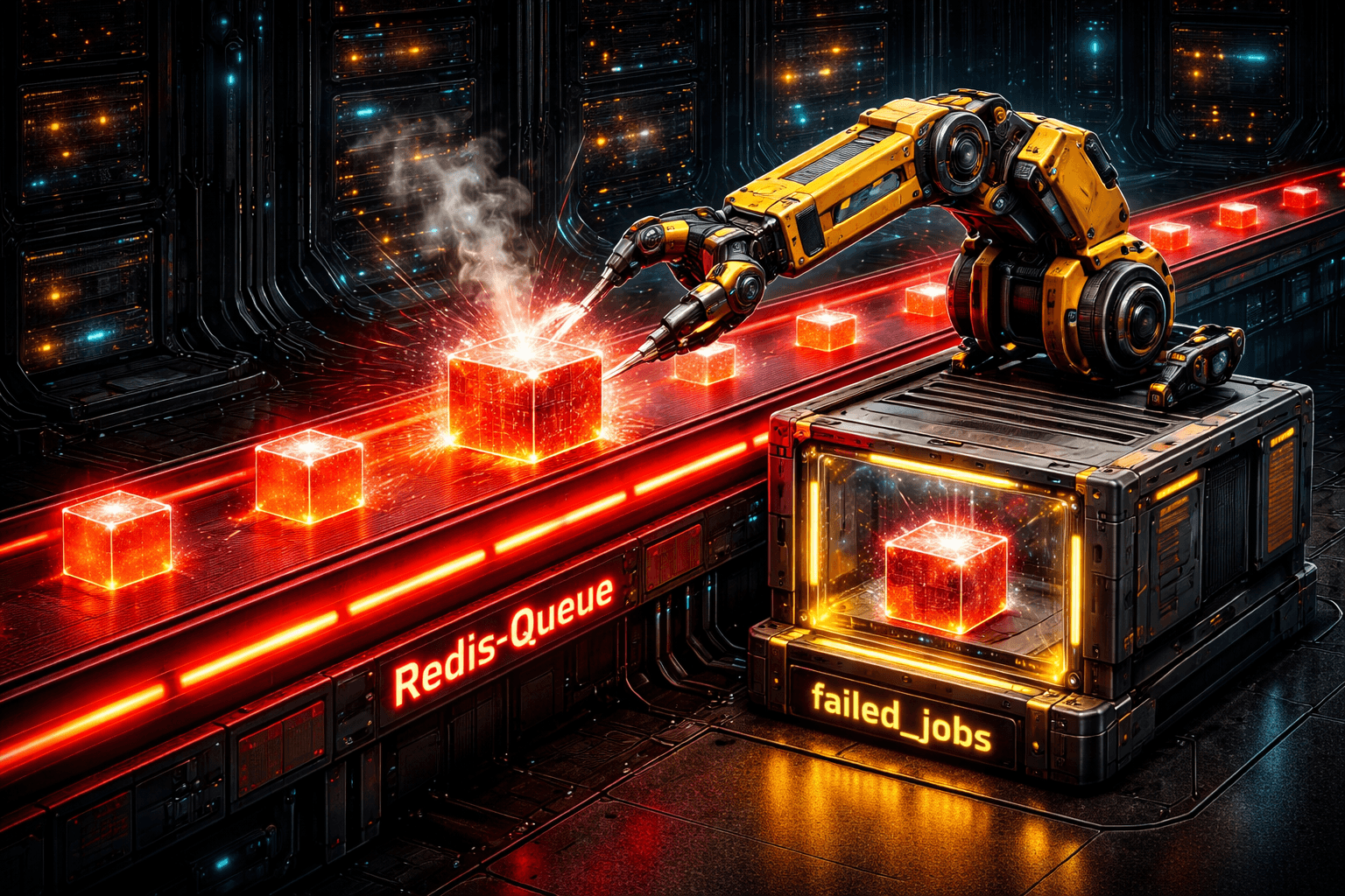 Fehlgeschlagene Jobs in Laravel sicher abfangen Ein fehlerhafter Job wird von der Warteschlange sicher in einen Quarantäne-Tresor verschoben.