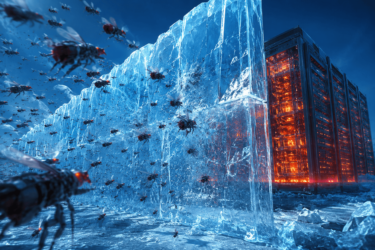 Eine Eiswand schützt den Backend-Server vor einem Ansturm von Suchmaschinen-Crawlern durch intelligentes Caching.