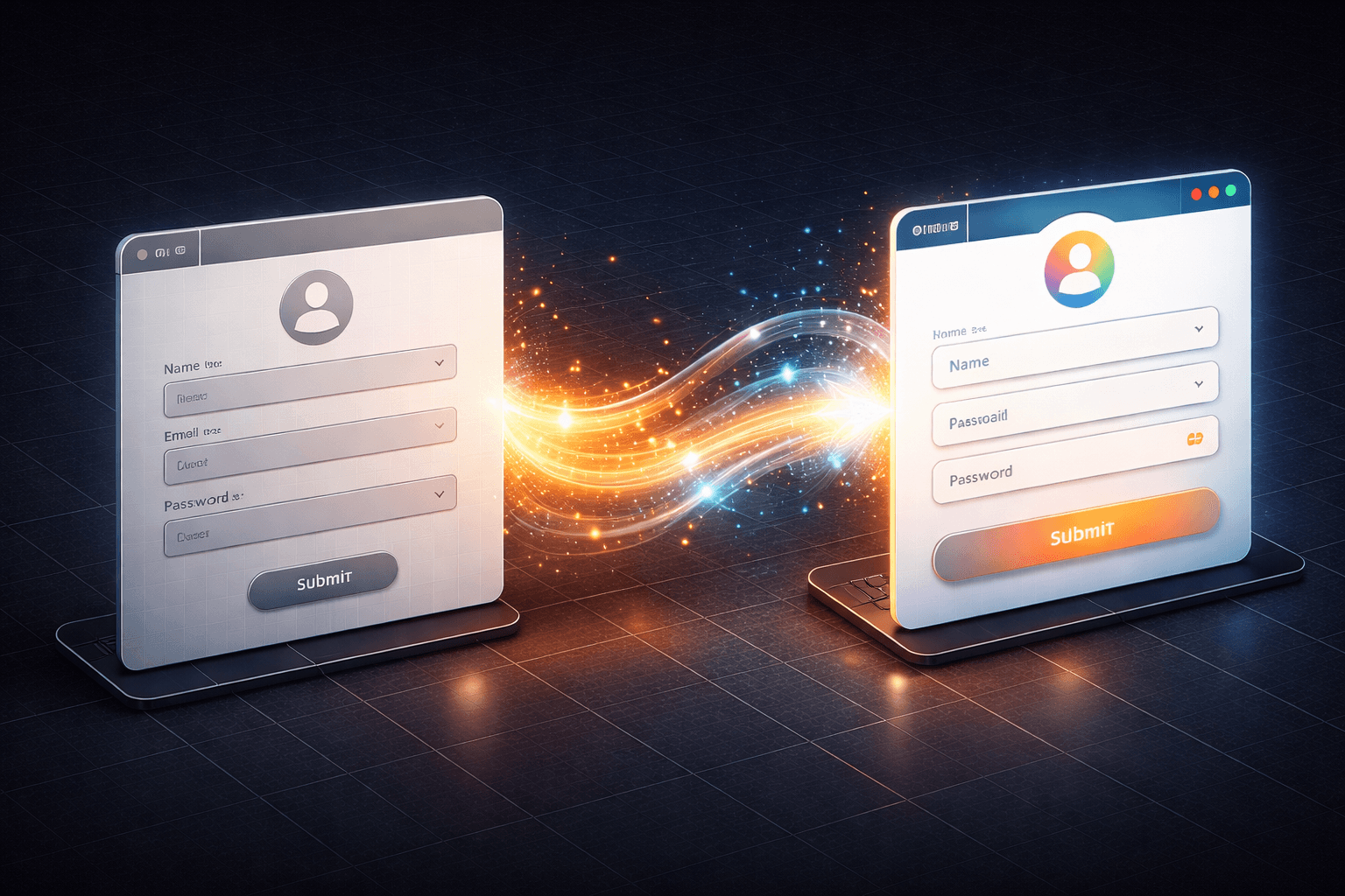 Automatisches Styling mit Form Themes Transformation eines ungestylten Symfony Forms in ein Bootstrap 5 Layout durch Form Themes