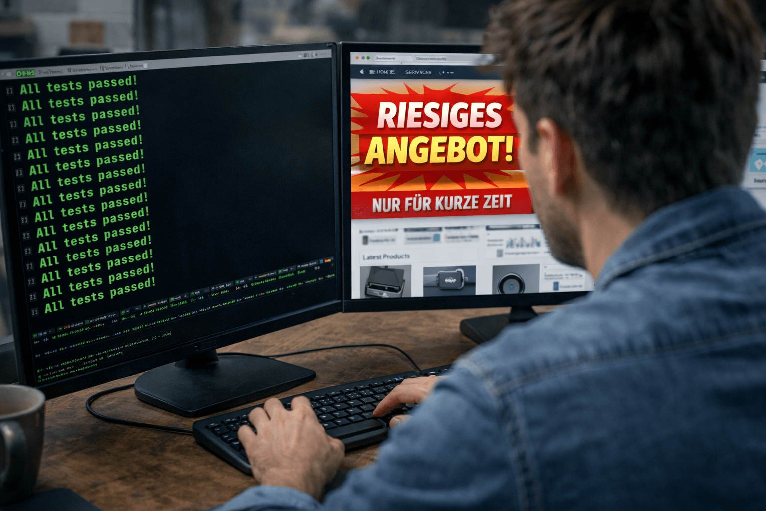 Warum Unit-Tests visuelle Bugs übersehen Visueller Fehler auf dem Smartphone trotz erfolgreich bestandener Code-Tests